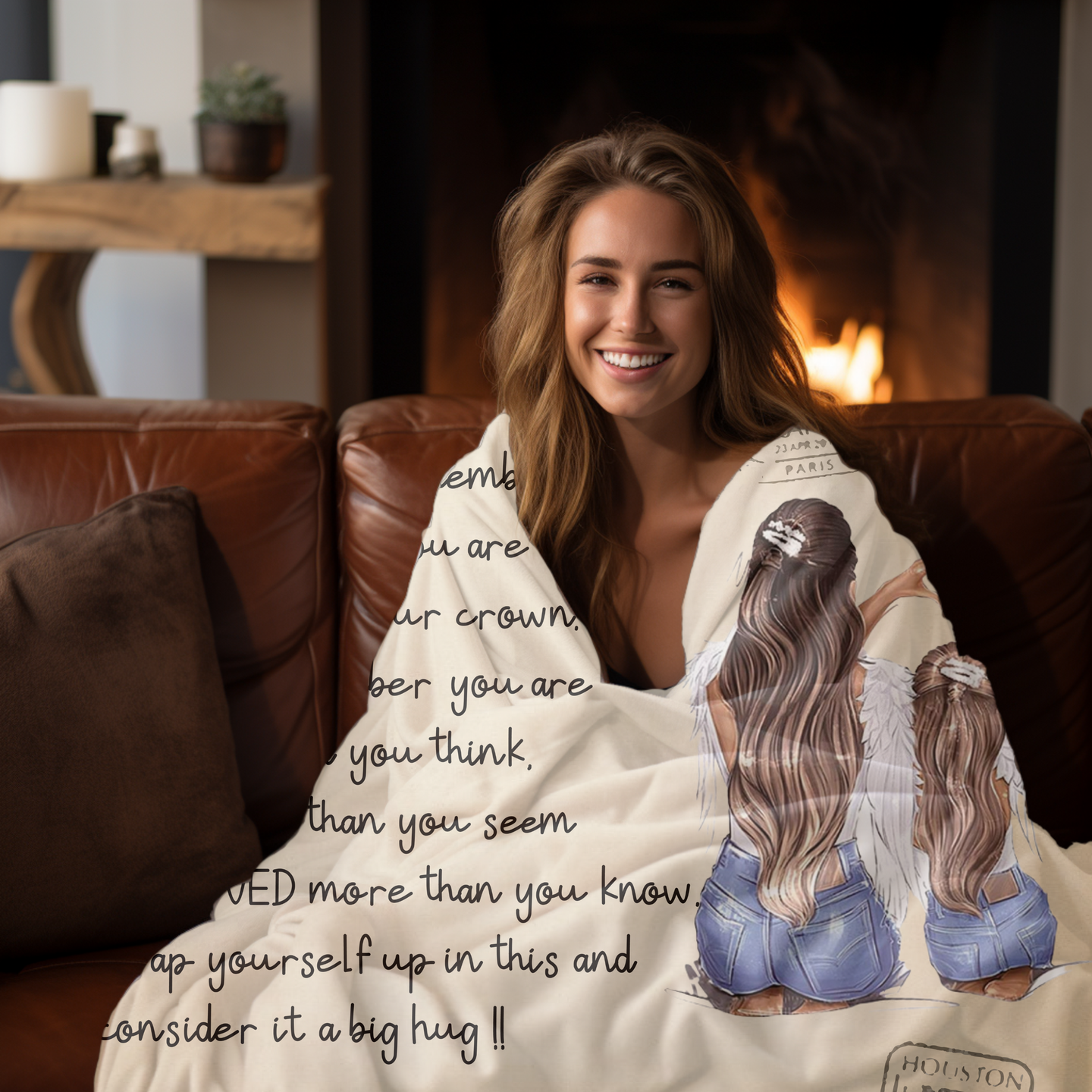 To My Granddaughter | You Are Loved | Personalized Blanket | From Grandma